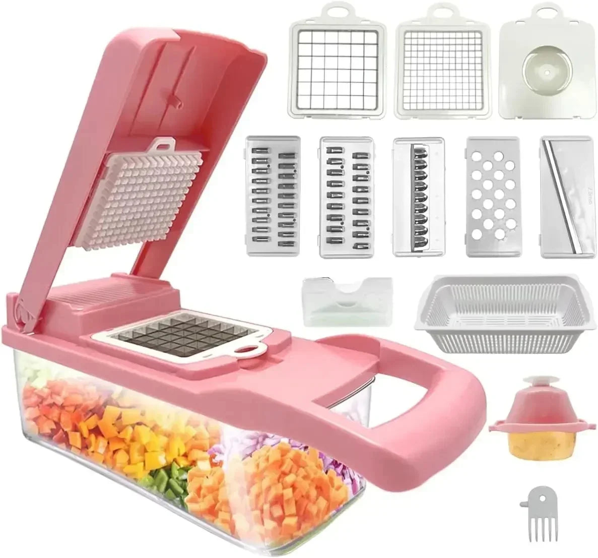 Multifunctional Vegetable Chopper 7-in-1 Grater & Slicer Set