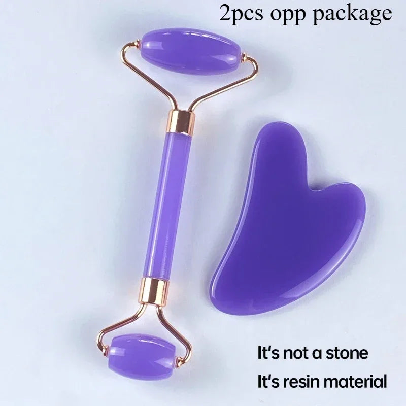 Gua Sha Roller Massager Roller for Face Neck Eye Resin Facial Massage