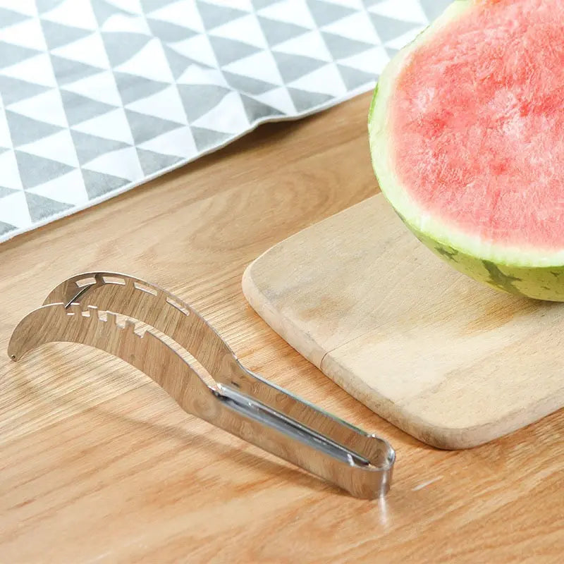 Stainless Steel Watermelon Slicing Knife – Corer & Cutter Tool for Fruits