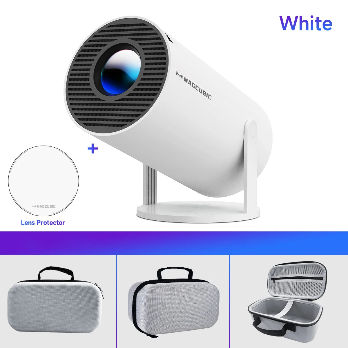 HY300 Pro Smart Projector  260ANSI, WiFi 6, 1080P