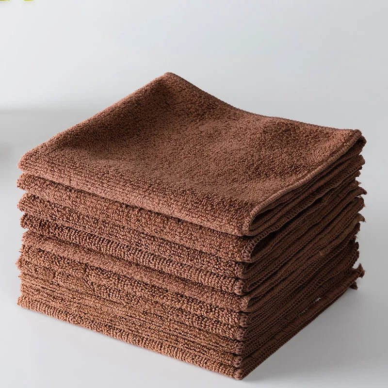 10-Pack Ultra-Fine Microfiber Kitchen Cleaning Towels – Super Absorbent & Reusable