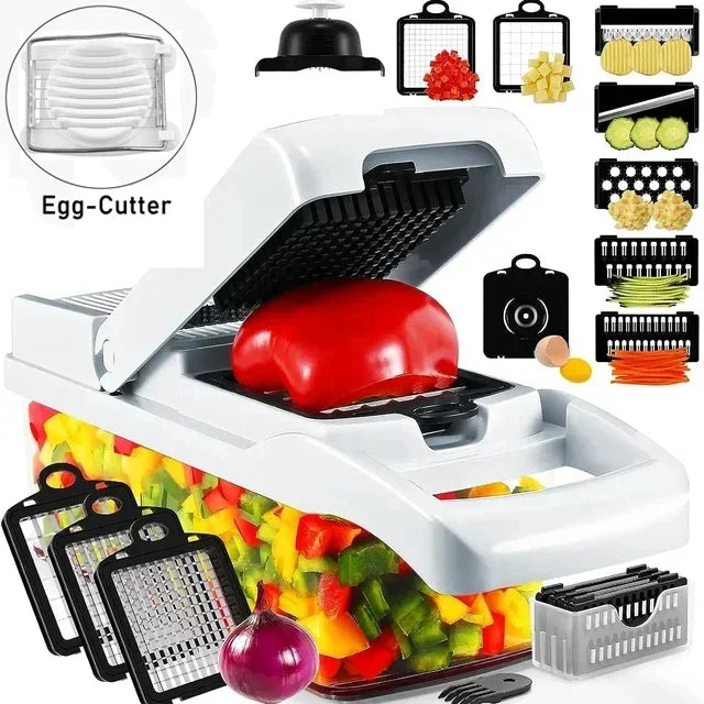 Multifunctional Vegetable Chopper 7-in-1 Grater & Slicer Set