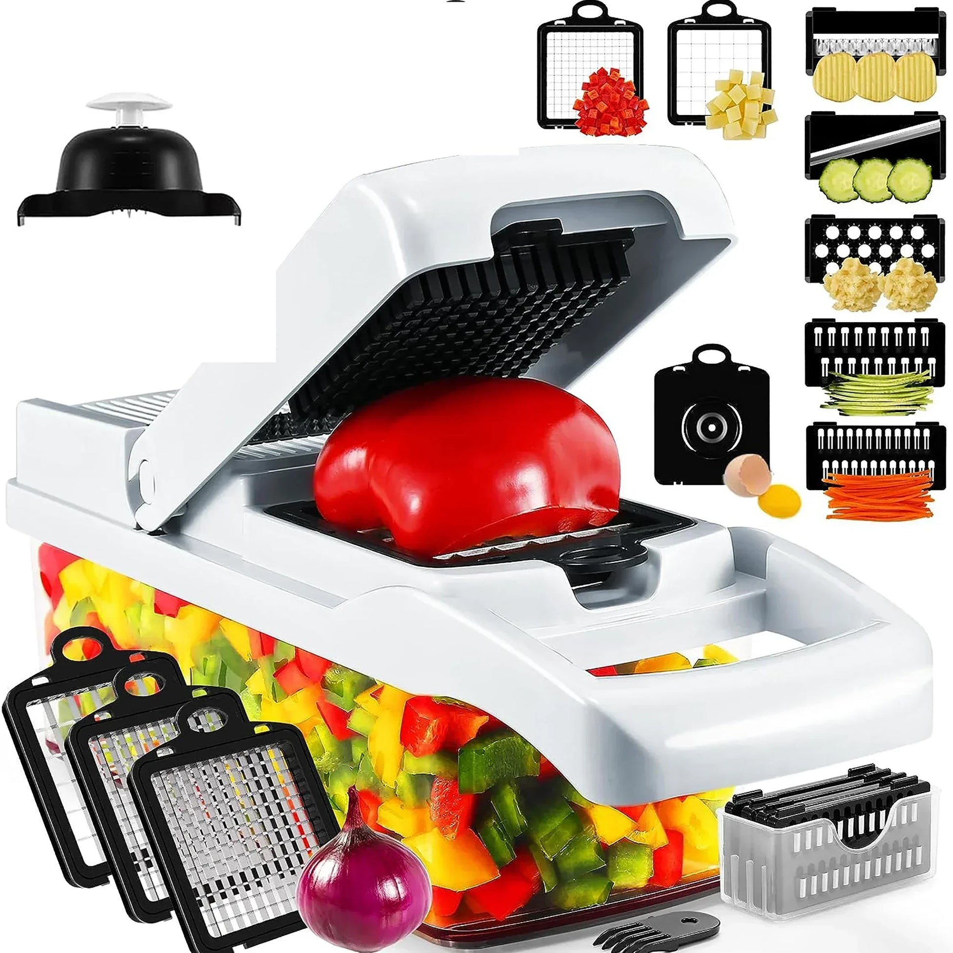 Multifunctional Vegetable Chopper 7-in-1 Grater & Slicer Set