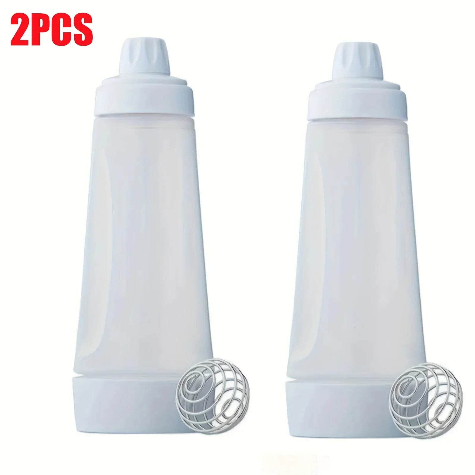 Pancake Batter Dispenser Bottle with Whisk Ball – Easy Pour Mixer for Pancakes, Muffins & More