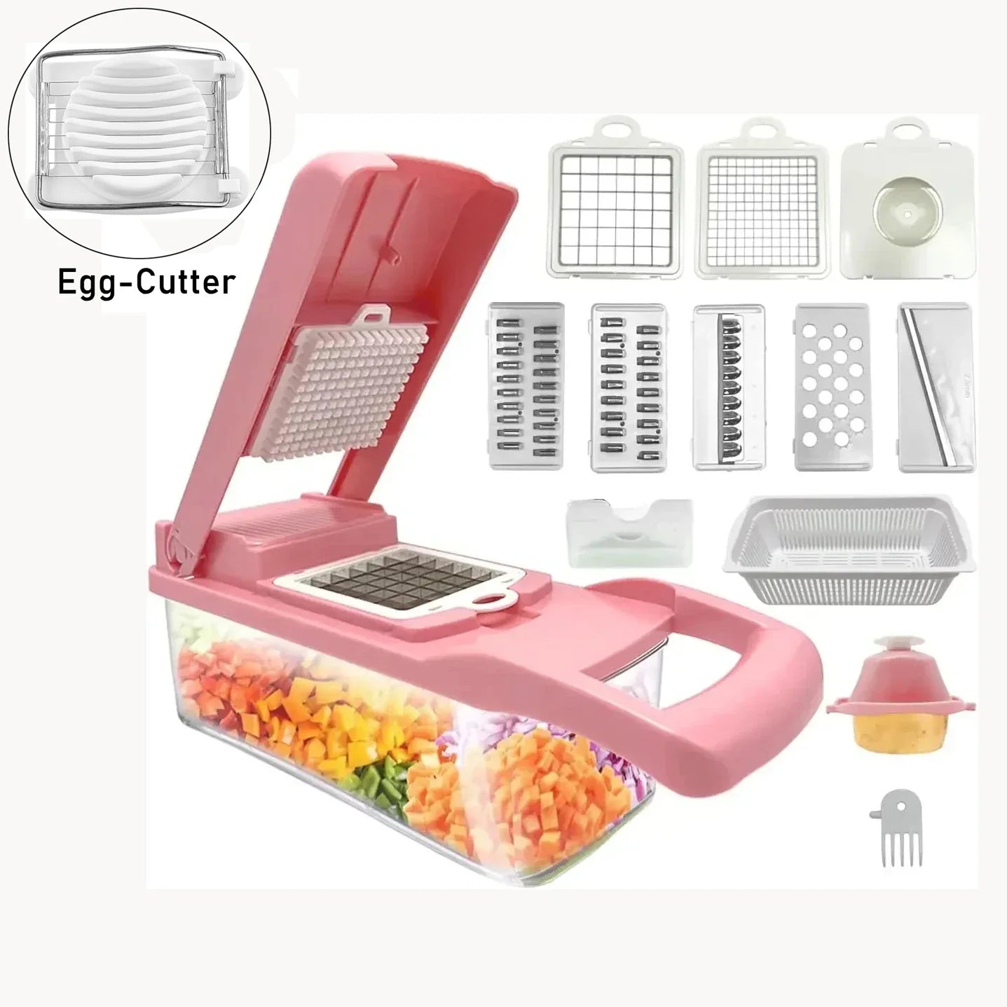 Multifunctional Vegetable Chopper 7-in-1 Grater & Slicer Set